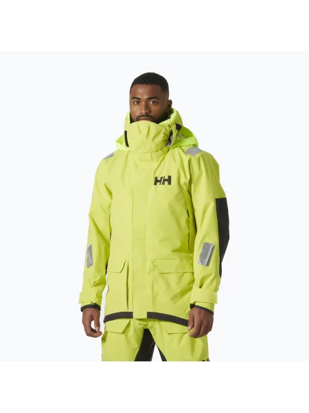 Kurtka żeglarska Helly Hansen Skagen Pro cyber lime żółta