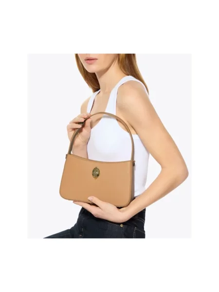 Torebka Kurt Geiger skórzana beżowa