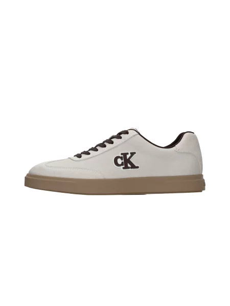 Sneakerși Calvin Klein din piele alb