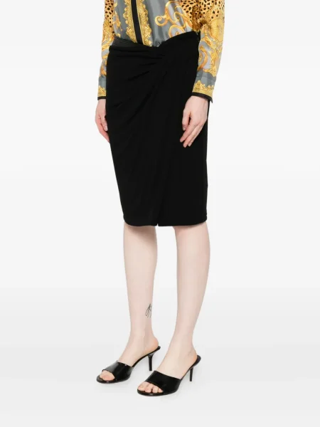 Fustă Versace drapată negru