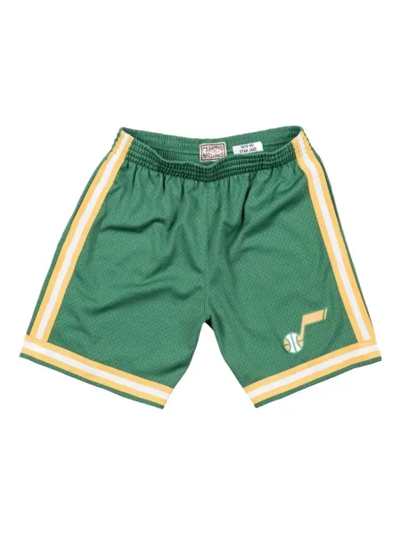 Pantaloni scurți Mitchell & Ness cu dungi verde