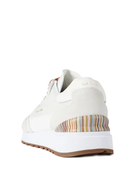 Sneakerși Paul Smith din piele cu dungi alb