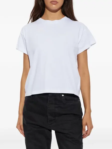 Tricou Rag & Bone cu decolteu rotund alb