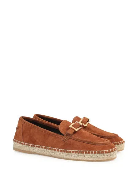 Pantofi loafer Sergio Rossi din piele de căprioară maro