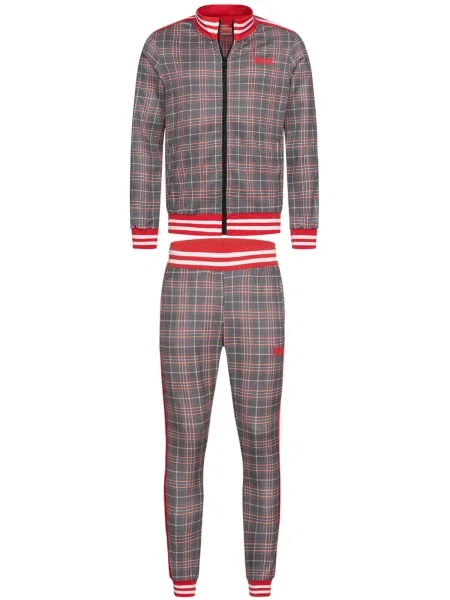 LONSDALE Športna trenirka grenada / črna bela