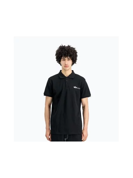 Футболка Alpha Industries Basic Polo Small Logo чорна