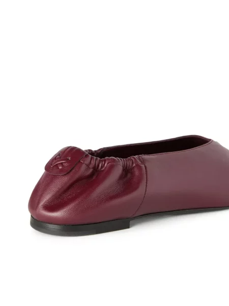 Pantofi cu toc Retori din piele fără toc roșu