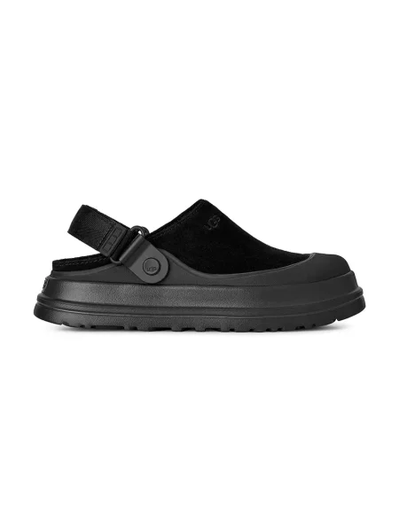 Șlapi Ugg din piele de căprioară negru