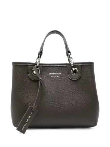 Geantă shopper Emporio Armani cu imagine gri