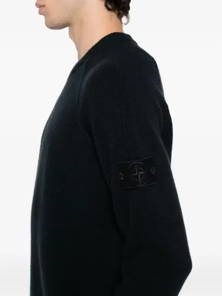 Pulover Stone Island cu strasuri albastru