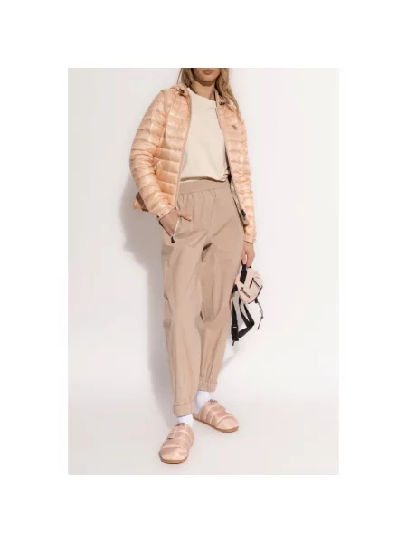 Spodnie Moncler beżowe