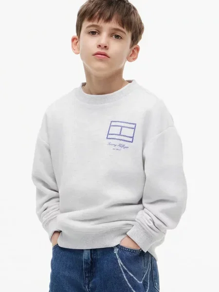 Tommy Hilfiger hanorac pentru copii din gri