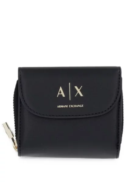Portofel Armani Exchange cu imagine negru