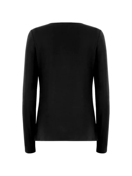 Lung tricou Wolford din jerseu negru