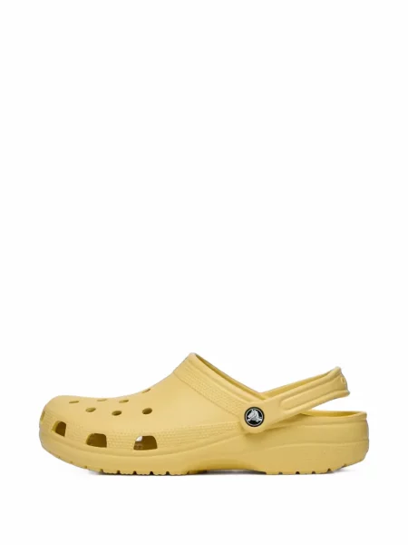 Papuci tip mules Crocs clasici galben