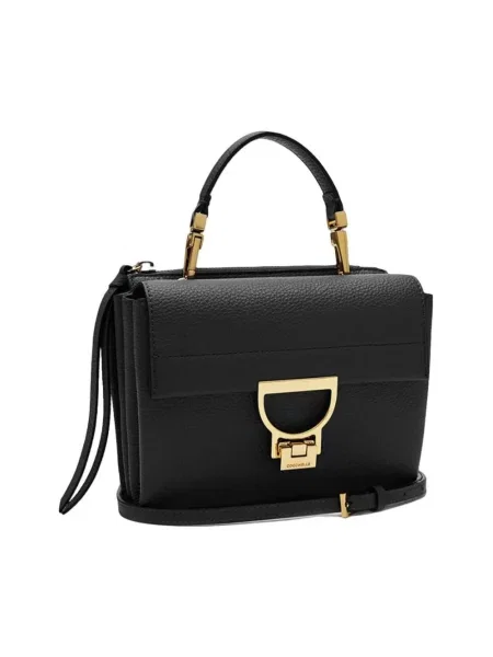 Mała torebka Coccinelle skórzana czarna