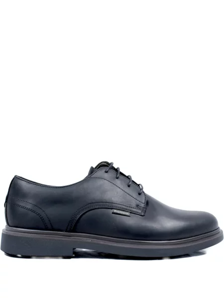 Pantofi derby Barbour cu șireturi din piele negru