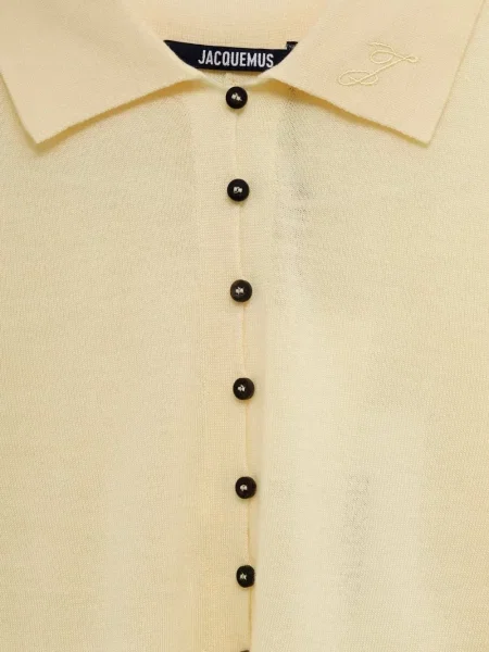 Polo Jacquemus galben