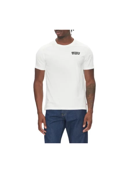 T-shirt z nadrukiem etykiety Levi's biała