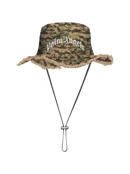 Căciulă Palm Angels cu model camuflaj maro