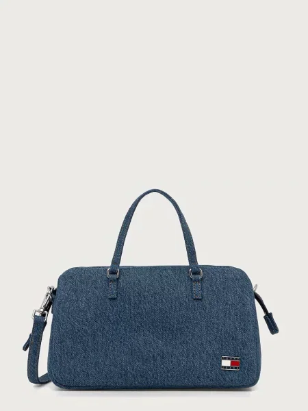 Tommy Jeans geantă crossbody pentru femei din denim albastru