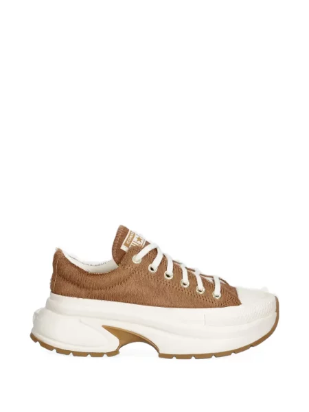 Sneakerși Converse Chuck Taylor All Star cu platformă din piele de căprioară streetstyle negru