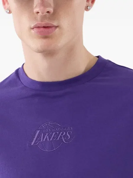 Tricou New Era Cap cu broderie violet