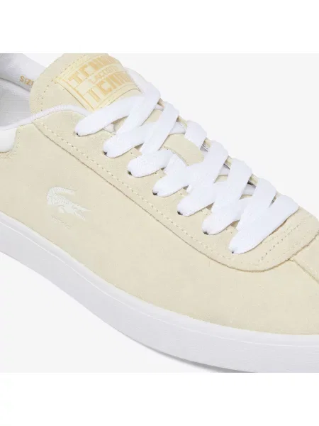 Lacoste Zamszowe Trampki Baseshot beżowy