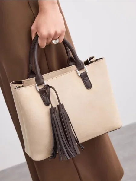 Mohito Shopper stiliaus rankinė smėlio