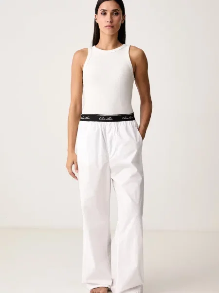 Calvin Klein Underwear pyžamové nohavice dámske biela