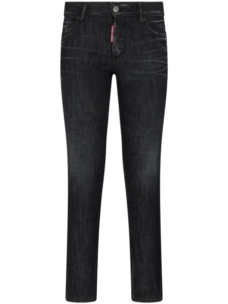 Zwężane dżinsy Dsquared2 zwężany czarny