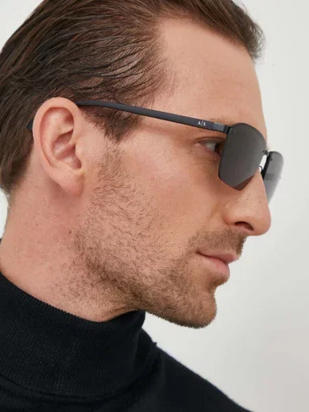Сонцезахисні окуляри Armani Exchange сірий