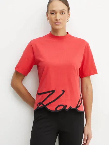 Karl Lagerfeld tricou din femei rosu negru