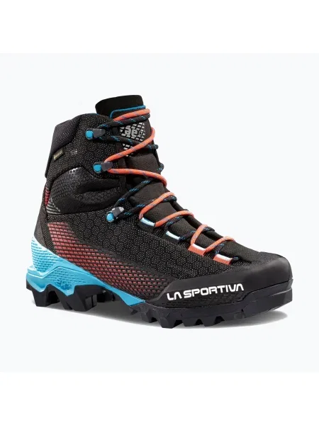 Bocanci de alpinism pentru femei La Sportiva Aequilibrium ST GTX black/hibiscus negru
