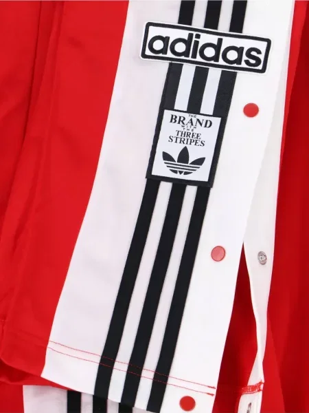 Препасан бягане панталон Adidas на райета синьо