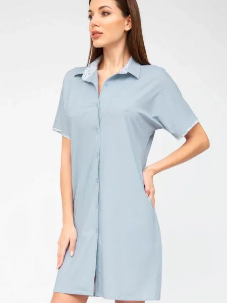 Халат блакитний