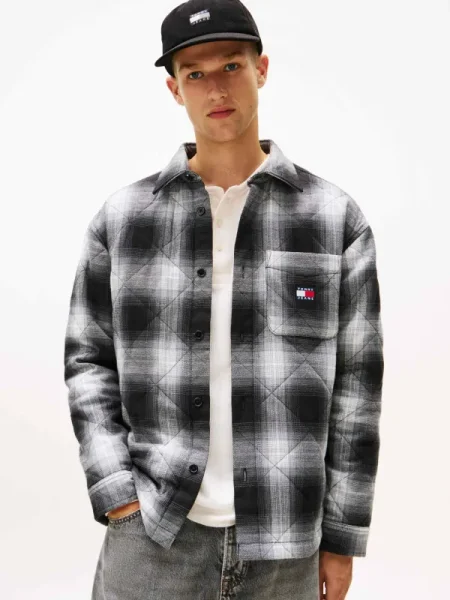 Tommy Jeans Geacă | Oversize fit alb