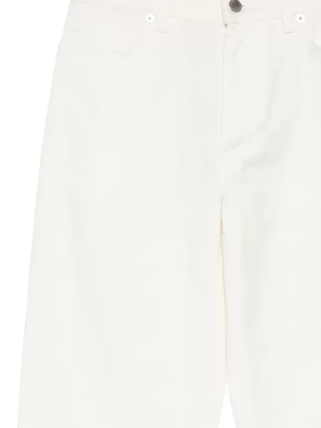 Blugi drepți Maison Kitsune alb