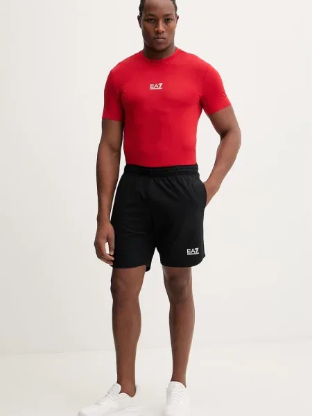 Emporio Armani Kratka majica za vadbo rdeča