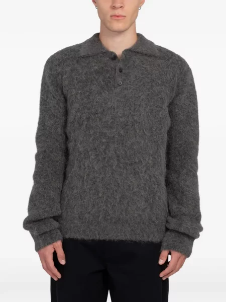 Gulerat tricou polo Minimum gri