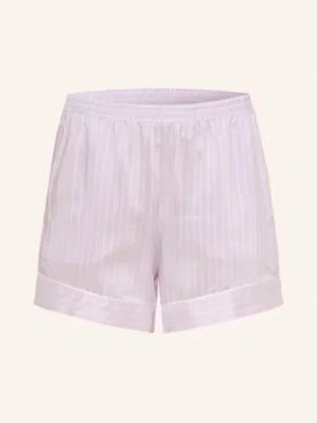 Zimmerli Spací Šortky Feminine Stripes světle / režná fialová