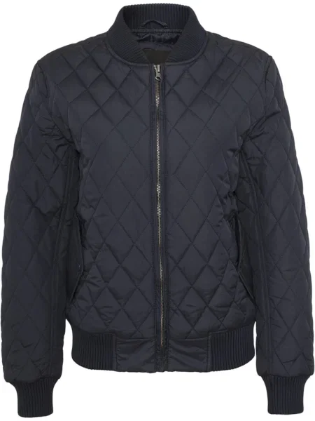 Urban Classics Geacă de primăvară-toamnă Diamond Quilt bleumarin