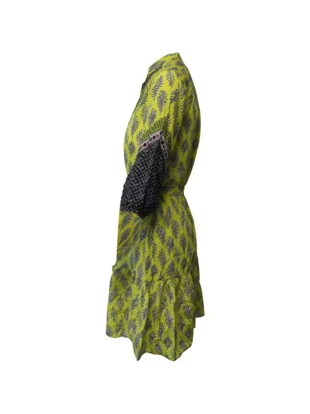 Rochie Saloni cu imagine de costum galben