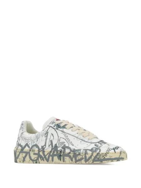 Sneakerși Dsquared2 cu imagine alb