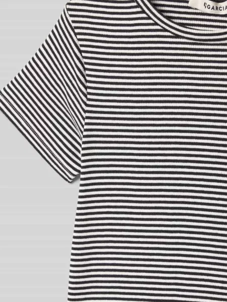T-shirt z wyhaftowanym logo Garcia czarna