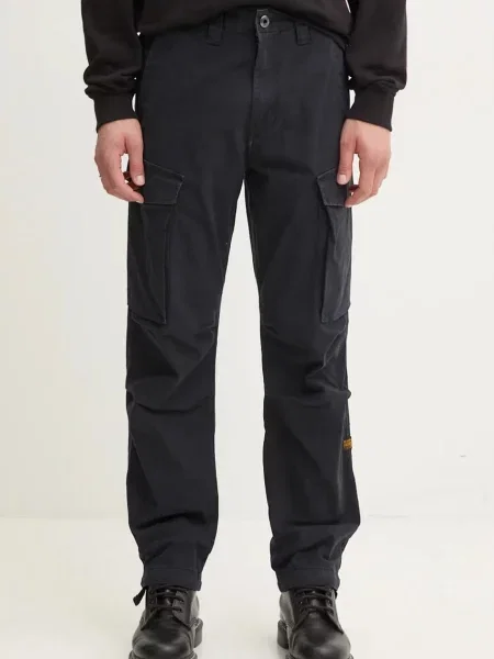 Панталон G-Star Raw с кройка тип карго черно