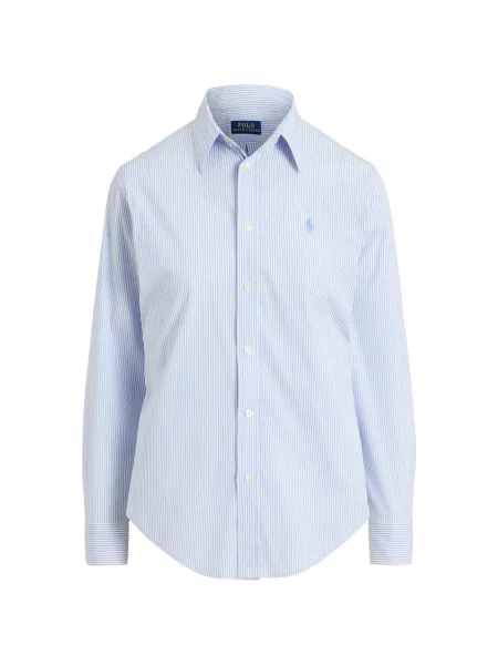 Fleece polo Polo Ralph Lauren με κέντημα με λαιμόκοψη v κόκκινο