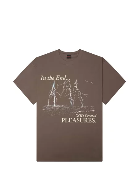 Tricou Pleasures cu imagine maro