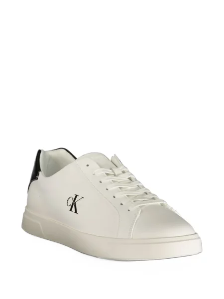 Sneakerși Calvin Klein cu imagine alb