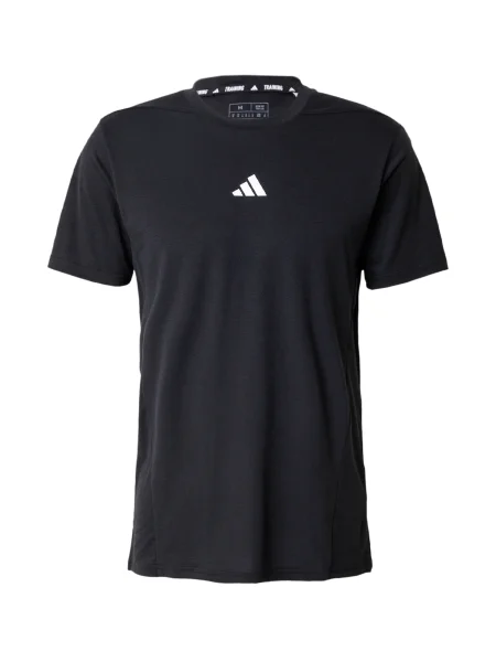 ADIDAS PERFORMANCE Funkcionalna majica Designed for Training Workout črna bela